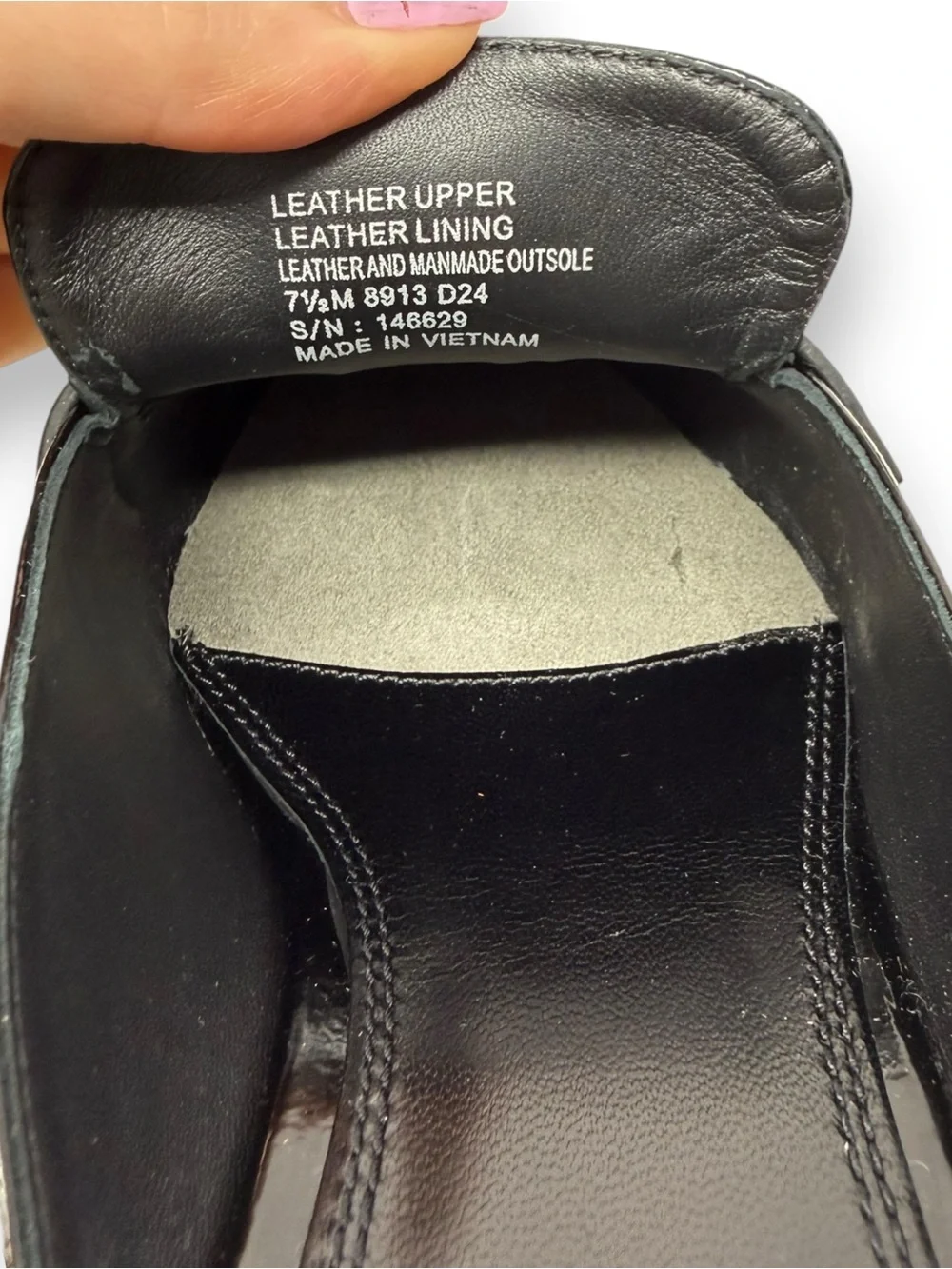 NWT Tory Burch Pointed Backless Loafers Perfect Black Patent Leather 7.5 Women’s